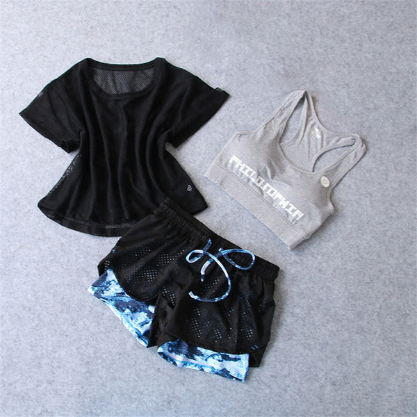 Dani Marie 3 Pcs Set Women's Yoga Suit