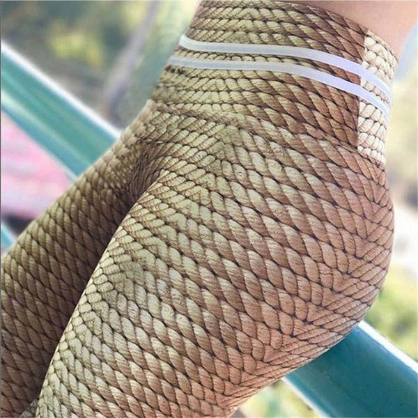 Mesh Pattern Print Leggings Fitness Leggings For Women Sporting Workout Leggins Jogging Elastic Slim Black White Pants