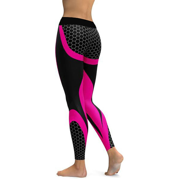 Libby Mod Mesh Pattern Print Leggings