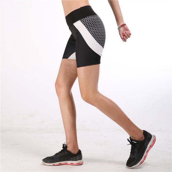 Mesh Pattern Print Leggings Fitness Leggings For Women Sporting Workout Leggins Jogging Elastic Slim Black White Pants