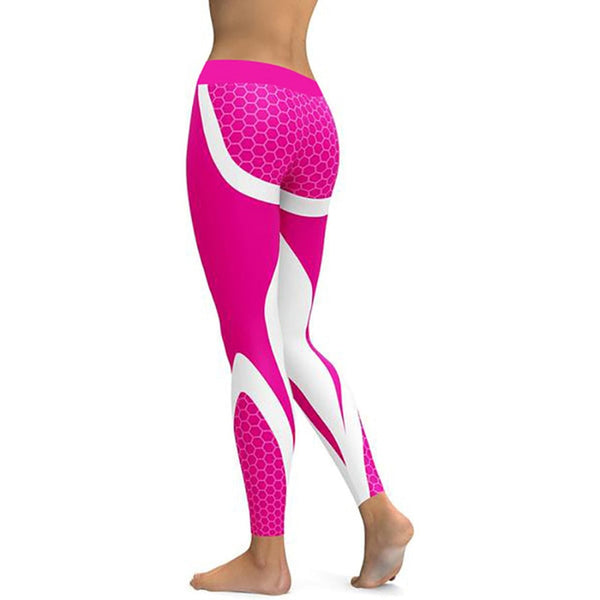 Libby Mod Mesh Pattern Print Leggings