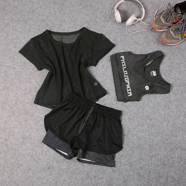 Dani Marie 3 Pcs Set Women's Yoga Suit