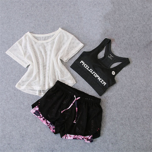 Dani Marie 3 Pcs Set Women's Yoga Suit