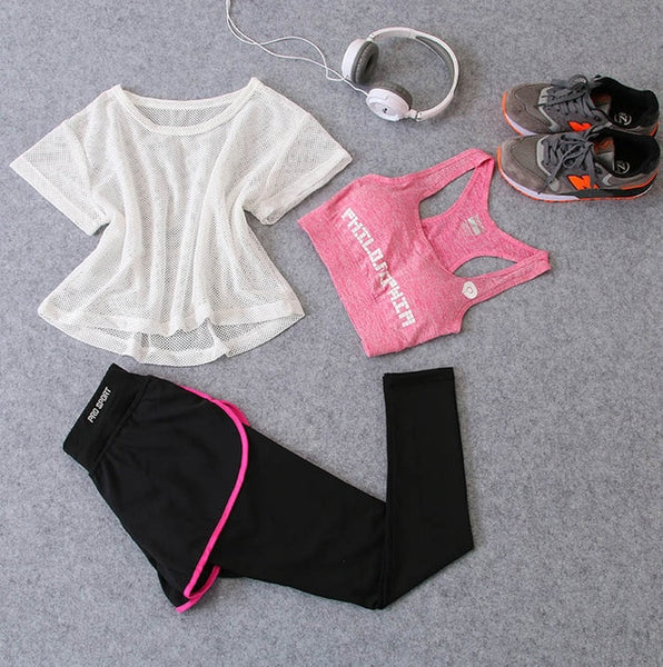 Dani Marie 3 Pcs Set Women's Yoga Suit