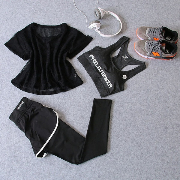 Dani Marie 3 Pcs Set Women's Yoga Suit