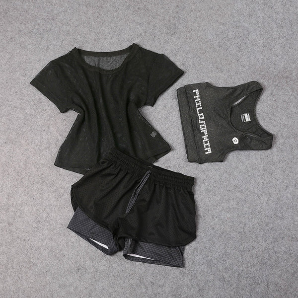 Dani Marie 3 Pcs Set Women's Yoga Suit