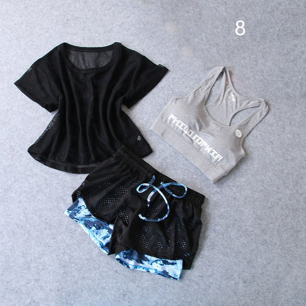 Dani Marie 3 Pcs Set Women's Yoga Suit