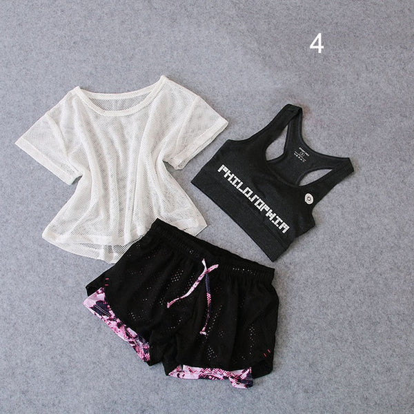 Dani Marie 3 Pcs Set Women's Yoga Suit