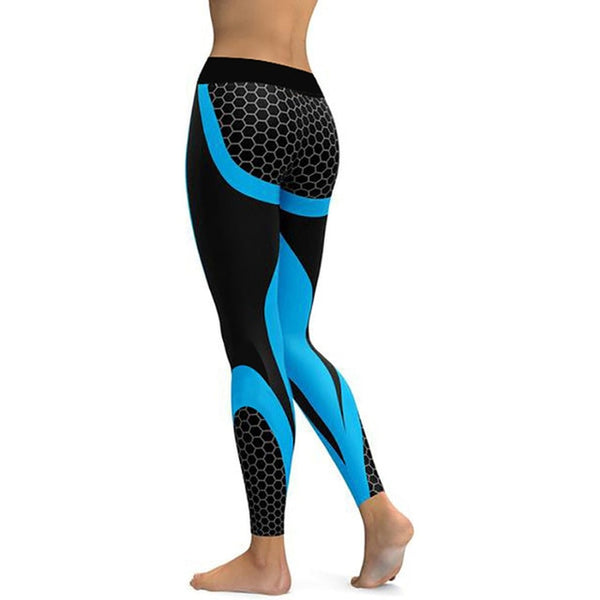 Libby Mod Mesh Pattern Print Leggings
