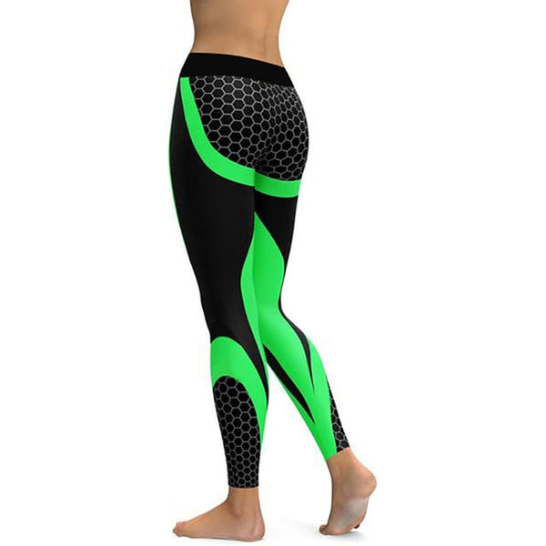 Libby Mod Mesh Pattern Print Leggings