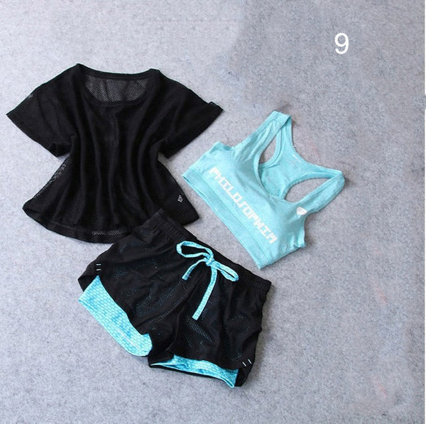 Dani Marie 3 Pcs Set Women's Yoga Suit